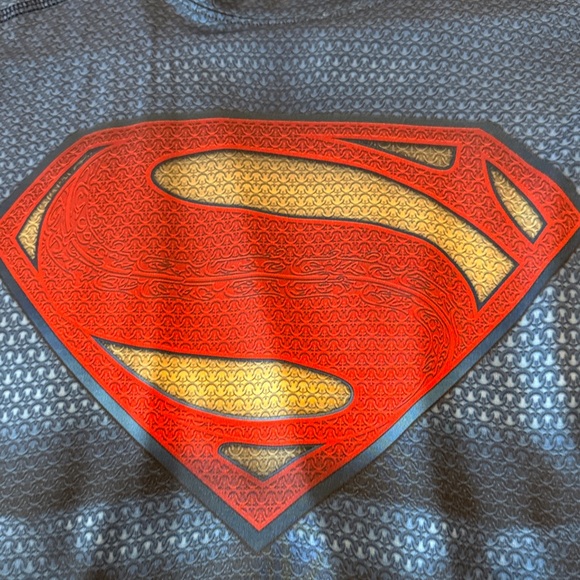 Under Armour Navy Superman Logo Tee - Picture 3 of 5